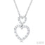 Heart Shape Diamond Pendant