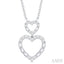 Heart Shape Diamond Pendant