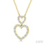 Heart Shape Diamond Pendant