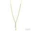 Pear Shape Lovebright Diamond Fashion Y Necklace