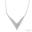 Chevron Diamond Fashion Necklace