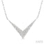 Chevron Diamond Fashion Necklace
