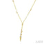 Paperclip Diamond Station Y Necklace