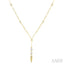 Paperclip Diamond Station Y Necklace