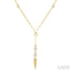 Paperclip Diamond Station Y Necklace