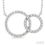 Bead Bijoux Circle Interlock Diamond Fashion Pendant
