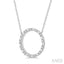 Circle Baguette Diamond Pendant