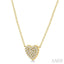Heart Shape Petite Diamond Fashion Pendant