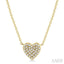 Heart Shape Petite Diamond Fashion Pendant