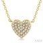 Heart Shape Petite Diamond Fashion Pendant