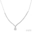 Pear Shape Diamond Necklace