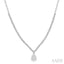 Pear Shape Diamond Necklace
