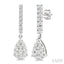 Pear Shape Diamond Fashion Long Earrings