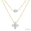 Floral Layered Diamond Necklace