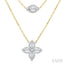 Floral Layered Diamond Necklace