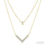 Chevron Layered Diamond Necklace