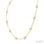 Round Shape Bar Link Lovebright Diamond Necklace