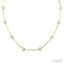 Round Shape Bar Link Lovebright Diamond Necklace