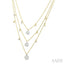 Round Shape Lovebright Diamond Layered Necklace