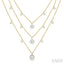 Round Shape Lovebright Diamond Layered Necklace