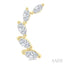 Marquise Shape Diamond Fashion Ear Climbers