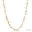 Paperclip Diamond Fashion Necklace