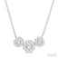 Round Shape Past Present & Future Lovebright Essential Diamond Necklace