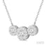 Round Shape Past Present & Future Lovebright Essential Diamond Necklace