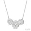 Round Shape Past Present & Future Lovebright Essential Diamond Necklace