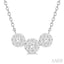 Round Shape Past Present & Future Lovebright Essential Diamond Necklace