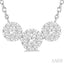 Round Shape Past Present & Future Lovebright Essential Diamond Necklace