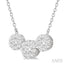 Round Shape Past Present & Future Lovebright Essential Diamond Necklace