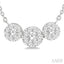 Round Shape Past Present & Future Lovebright Essential Diamond Necklace