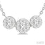 Round Shape Past Present & Future Lovebright Essential Diamond Necklace