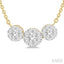 Round Shape Past Present & Future Lovebright Essential Diamond Necklace