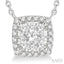 Cushion Shape Halo Lovebright Essential Diamond Pendant