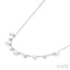 Pearl & Diamond Station Necklace