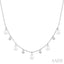 Pearl & Diamond Station Necklace