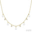 Pearl & Diamond Station Necklace