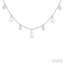 Pearl & Diamond Station Necklace