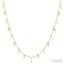 Pearl & Diamond Station Necklace