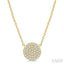 Disc Petite Diamond Fashion Pendant