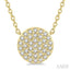 Disc Petite Diamond Fashion Pendant