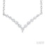 Chevron Petite Diamond Fashion Necklace