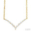 Chevron Petite Diamond Fashion Necklace