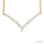 Chevron Petite Diamond Fashion Necklace