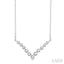 Chevron Diamond Necklace