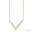 Chevron Diamond Necklace