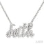Script 'faith' Diamond Name Necklace
