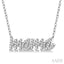 Script 'mama' Diamond Name Necklace